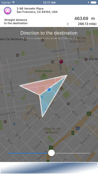 Direction to the destination screenshot 4