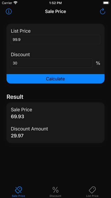 Discount Calculator - Percent screenshot 1