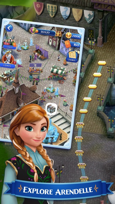 Disney Frozen Free Fall Game screenshot 2