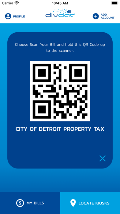 DivDat Mobile Payments App screenshot 1
