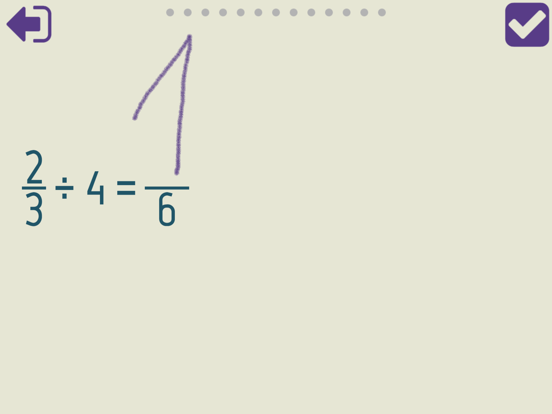 Dividing Fractions Trainer screenshot 3
