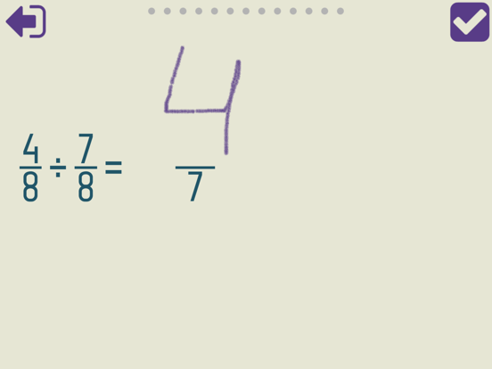 Dividing Fractions Trainer screenshot 7