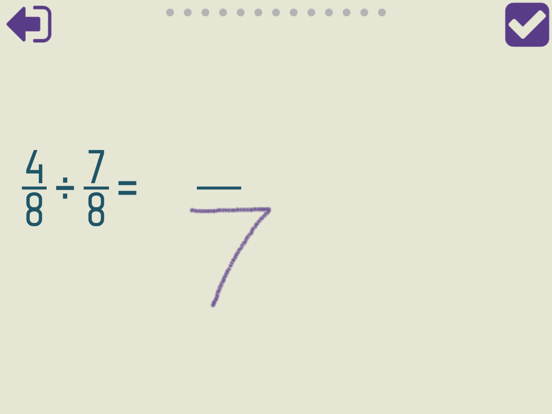 Dividing Fractions Trainer screenshot 8