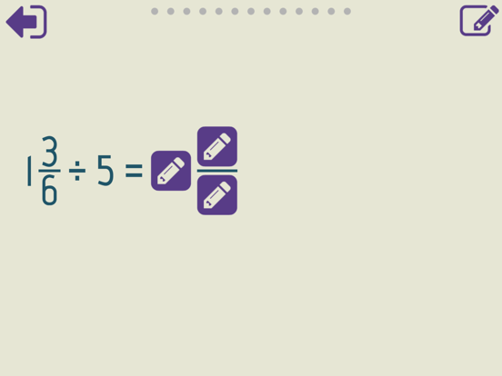 Dividing Fractions Trainer screenshot 1