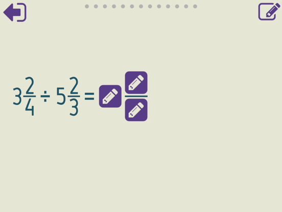 Dividing Fractions Trainer screenshot 2