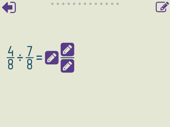 Dividing Fractions Trainer screenshot 9