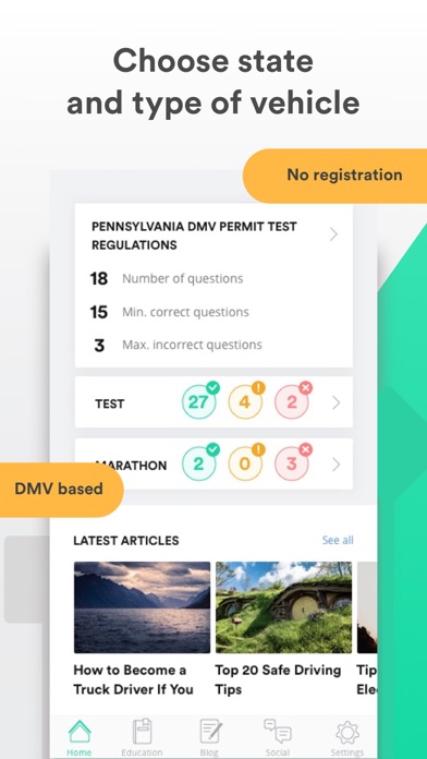DMV Driving Test Driver Start screenshot 5