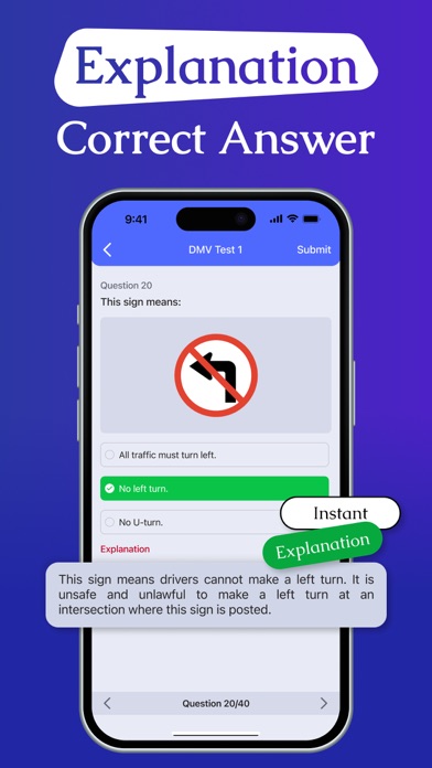 DMV Permit Practice Test + screenshot 2