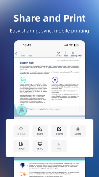 Document Editor—Docs,Sheets screenshot 1