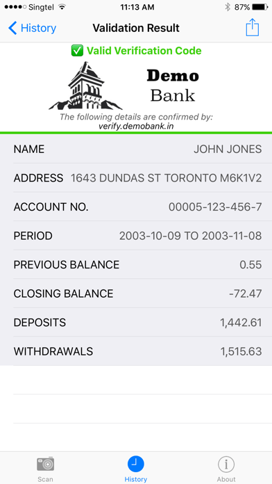Document Validator screenshot 2