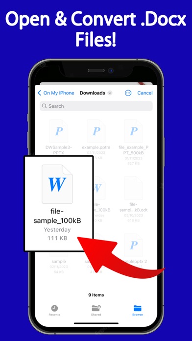DOCX Reader To PDF Converter screenshot 2
