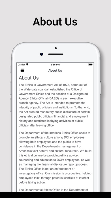 DOI Ethics screenshot 3