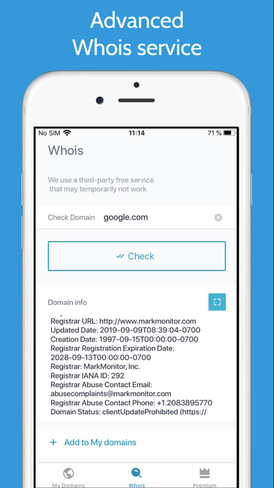 Domain Control & Whois WWW screenshot 4