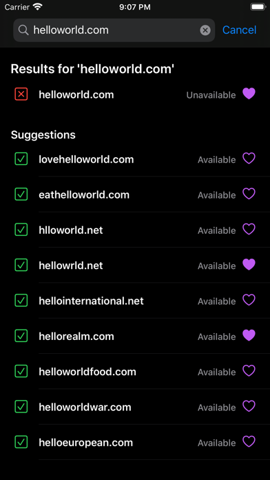 Domain Names screenshot 1