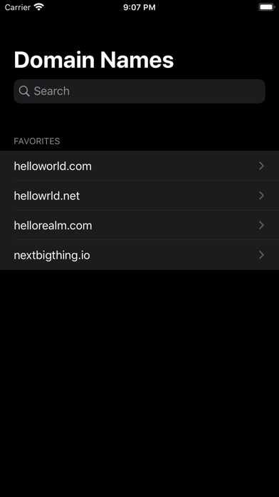 Domain Names screenshot 2