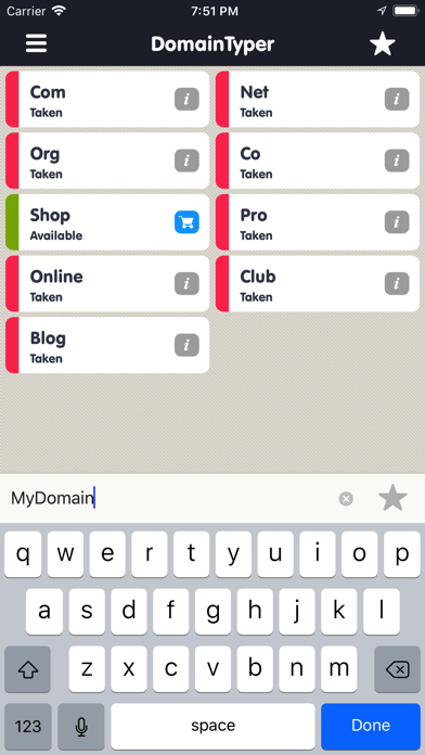 DomainTyper - Domain Search screenshot 3