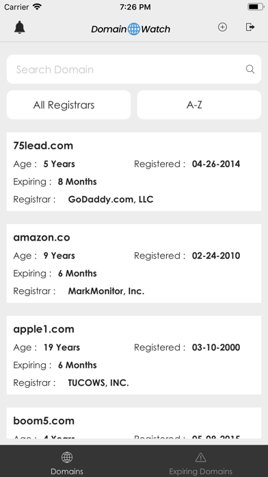 DomainWatch screenshot 3