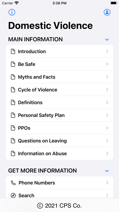 Domestic Violence Information screenshot 1