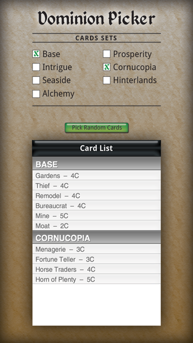 Dominion Card Picker screenshot 3
