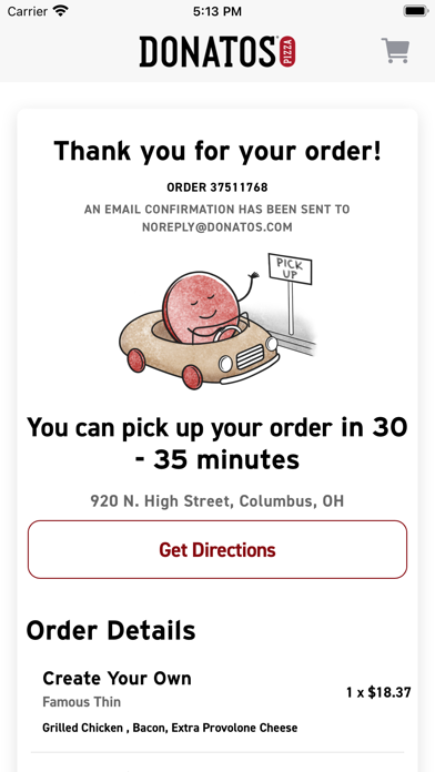 Donatos Pizza screenshot 1
