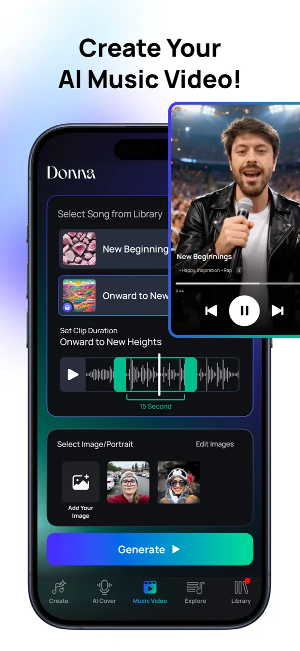 Donna AI Song & Music Maker screenshot 2