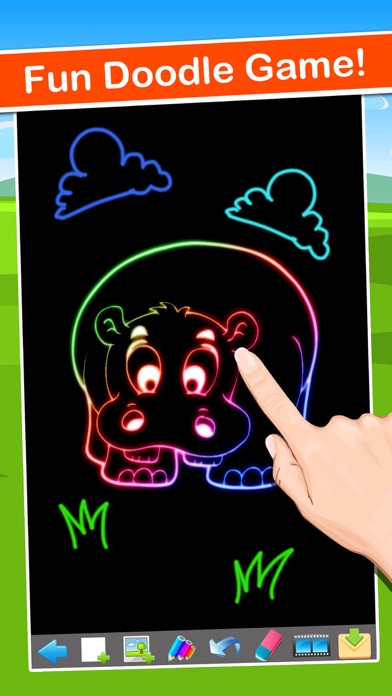 Doodle Draw Coloring Book Pad - fun color & paint on drawing Christmas game for kids (boys & girls) screenshot 4