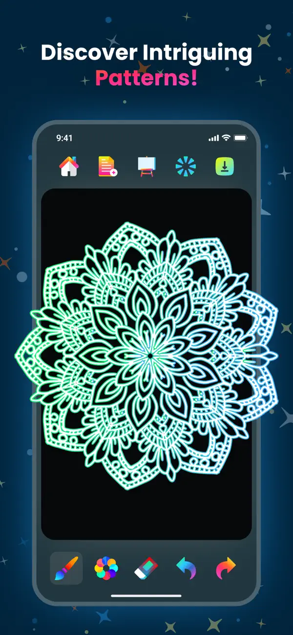 Doodle Magic: Glow Art Drawing screenshot 4