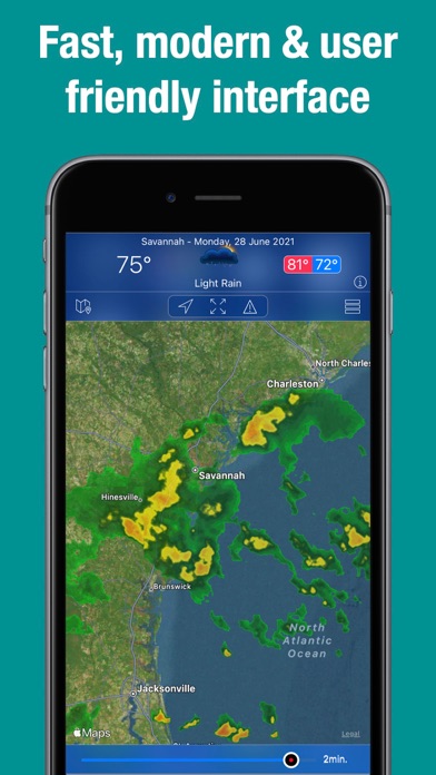 Doppler Radar - Live Rain Map screenshot 2