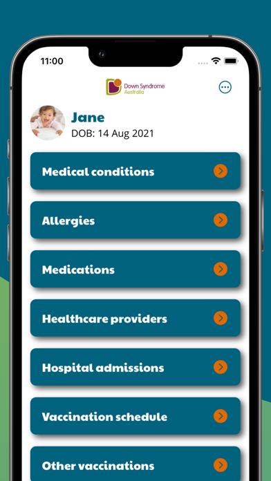 Down Syndrome Health Record screenshot 5