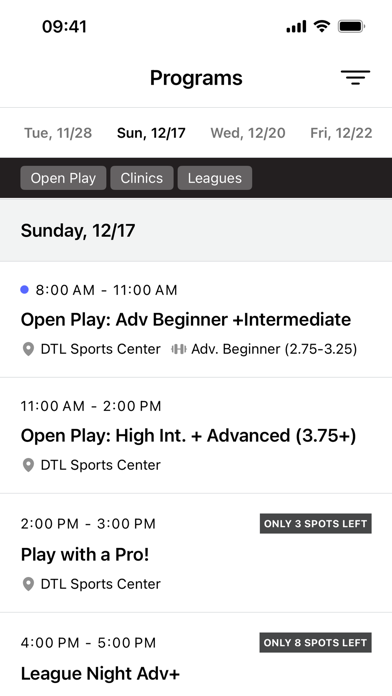 Down the Line Sports Center screenshot 1
