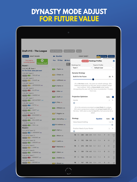 Draft Dominator screenshot 2