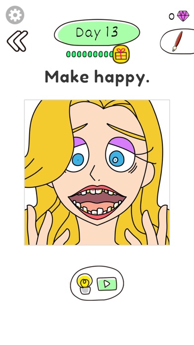 Draw Happy Baby : Puzzle Game screenshot 2