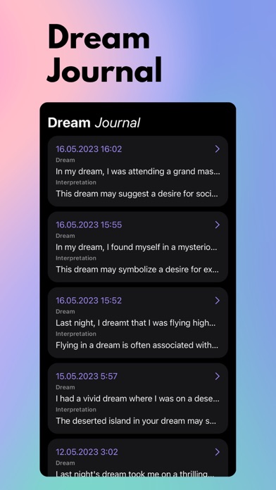 Dream Interpretation - Journal screenshot 4