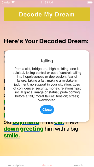 Dreams Decoder screenshot 3