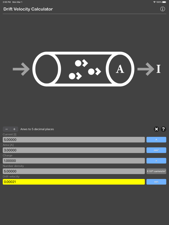 Drift Velocity Calculator screenshot 10