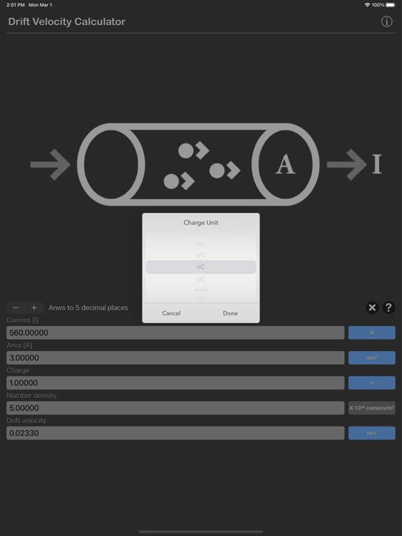 Drift Velocity Calculator screenshot 5