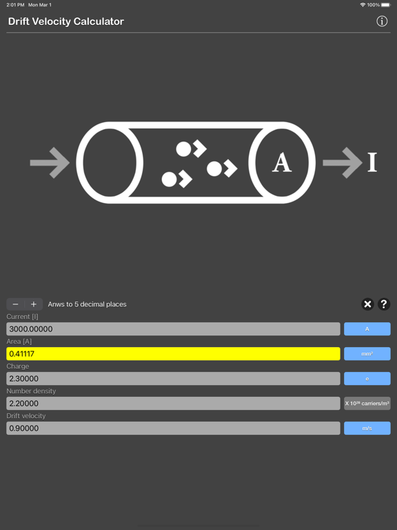 Drift Velocity Calculator screenshot 4