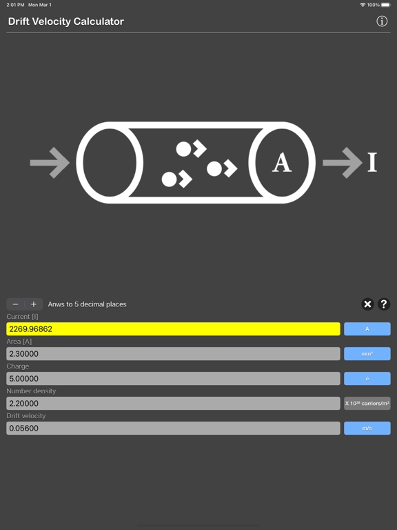 Drift Velocity Calculator screenshot 7