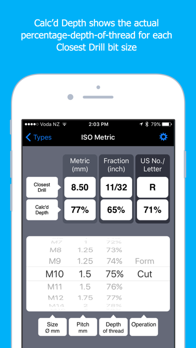 Drill and Tap Tool - Thread Tapping & Through Hole screenshot 3