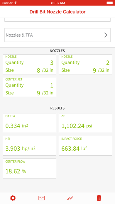 Drill Bit Nozzle Calculator screenshot 4