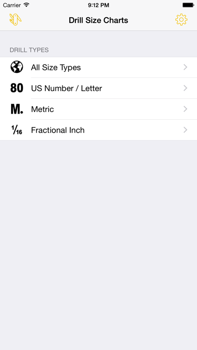 Drill Size Charts - Drill bit size tables to show US Number / Letter and Fraction Inch sizes in Decimal Inch and Metric Conversions screenshot 4