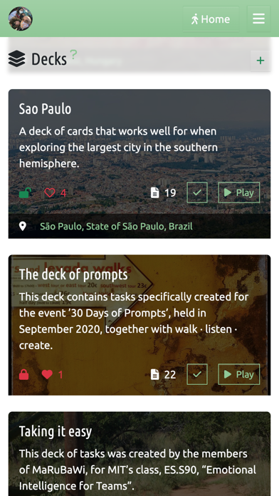 Dérive app screenshot 1