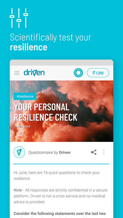 Driven Resilience App screenshot 3
