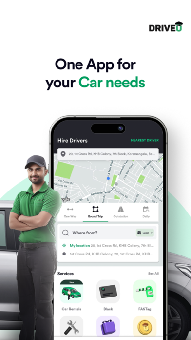 DriveU: Hire Driver for Car screenshot 8