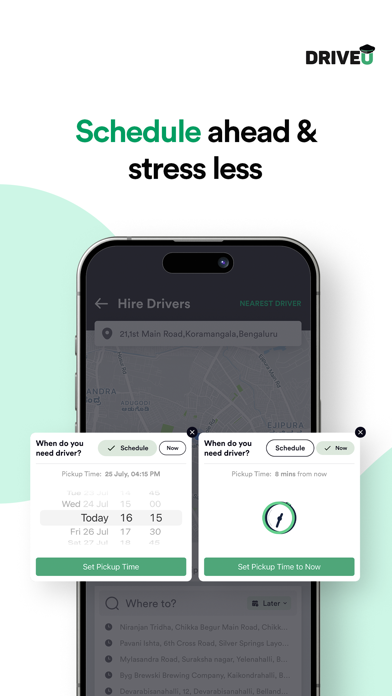 DriveU: Hire Driver for Car screenshot 5