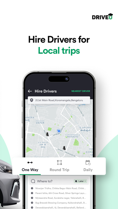 DriveU: Hire Driver for Car screenshot 7
