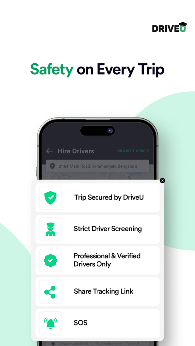DriveU: Hire Driver for Car screenshot 2