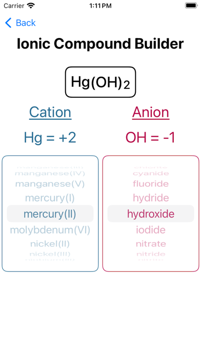 DrPhos' Ionic Compounds screenshot 1