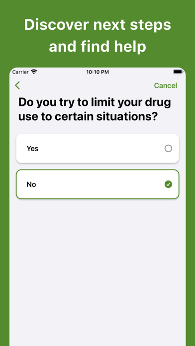 Drug Addiction Test screenshot 1