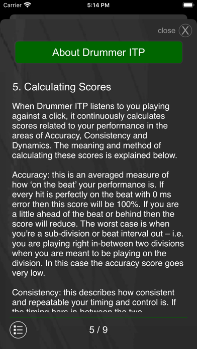 Drummer ITP - Rudiment Trainer screenshot 1